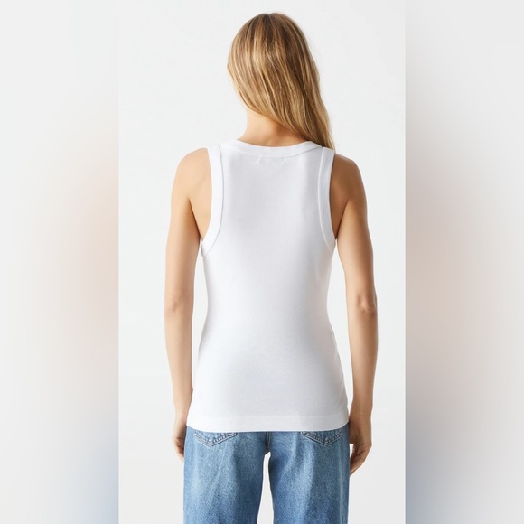 Michael Stars White Maya V-Neck Tank, NWT - Picture 3 of 5